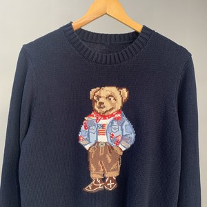 <span class=keywords><strong>Pull</strong></span> pour <span class=keywords><strong>homme</strong></span> Caron <span class=keywords><strong>Bear</strong></span> 2026, tricoté, 100% coton, logo dessin animé sur le devant, manches longues, col rond, <span class=keywords><strong>pull</strong></span> pour <span class=keywords><strong>homme</strong></span> - Product Image 2