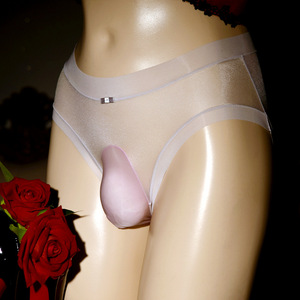 Slip da Uomo con Tasca Frontale Ultra-Sottili Trasparenti in Pizzo, Intimo Gay Erotico Sexy Hot Invisibile - Product Image 4