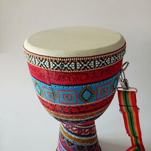 Vente en gros de tambour africain Djembé de 8 pouces avec sangle réglable, instrument de percussion musical pour enfants - Product Image 3