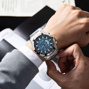 Orologio da Uomo di Lusso, Casual Business, Semplice, al Quarzo, Personalizzabile con Logo, in Acciaio Inossidabile - Product Image 4