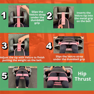 Chân hip lực đẩy ban nhạc tập thể dục ban nhạc kháng thiết lập quả tạ nặng 3 Vải kháng ban nhạc hip lực đẩy vành đai - Product Image 5