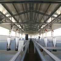 Proyecto Llave en Mano, Estructura de Acero Ligero Prefabricada ASTM, Diseño de Granja Tradicional para Ovejas, Cabras, Cerdos y Vacas Lecheras
