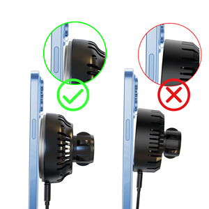 Imán de <span class=keywords><strong>cargador</strong></span> de coche magnético Peltier Qi2 inalámbrico de refrigeración de 15W con ventilador de refrigeración para <span class=keywords><strong>iPhone</strong></span> 13/<span class=keywords><strong>12</strong></span> mini pro Max - Product Image 2