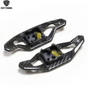 Palanca de cambios de fibra de carbono seca para <span class=keywords><strong>Audi</strong></span> A3 S3 RS3 S4 A5 RS5 B9 Q7 R8 <span class=keywords><strong>TT</strong></span> <span class=keywords><strong>2017</strong></span>-19 embellecedor de extensión de rueda <span class=keywords><strong>Interior</strong></span> estilo A - Product Image 4