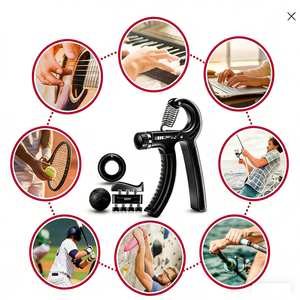 ग्रिप फोर्मिनर हाथ ग्रिप मजबूत हाथ ग्रिप किट-5 पैक समायोज्य प्रतिरोध रबर स्टेनलेस स्टील - Product Image 6