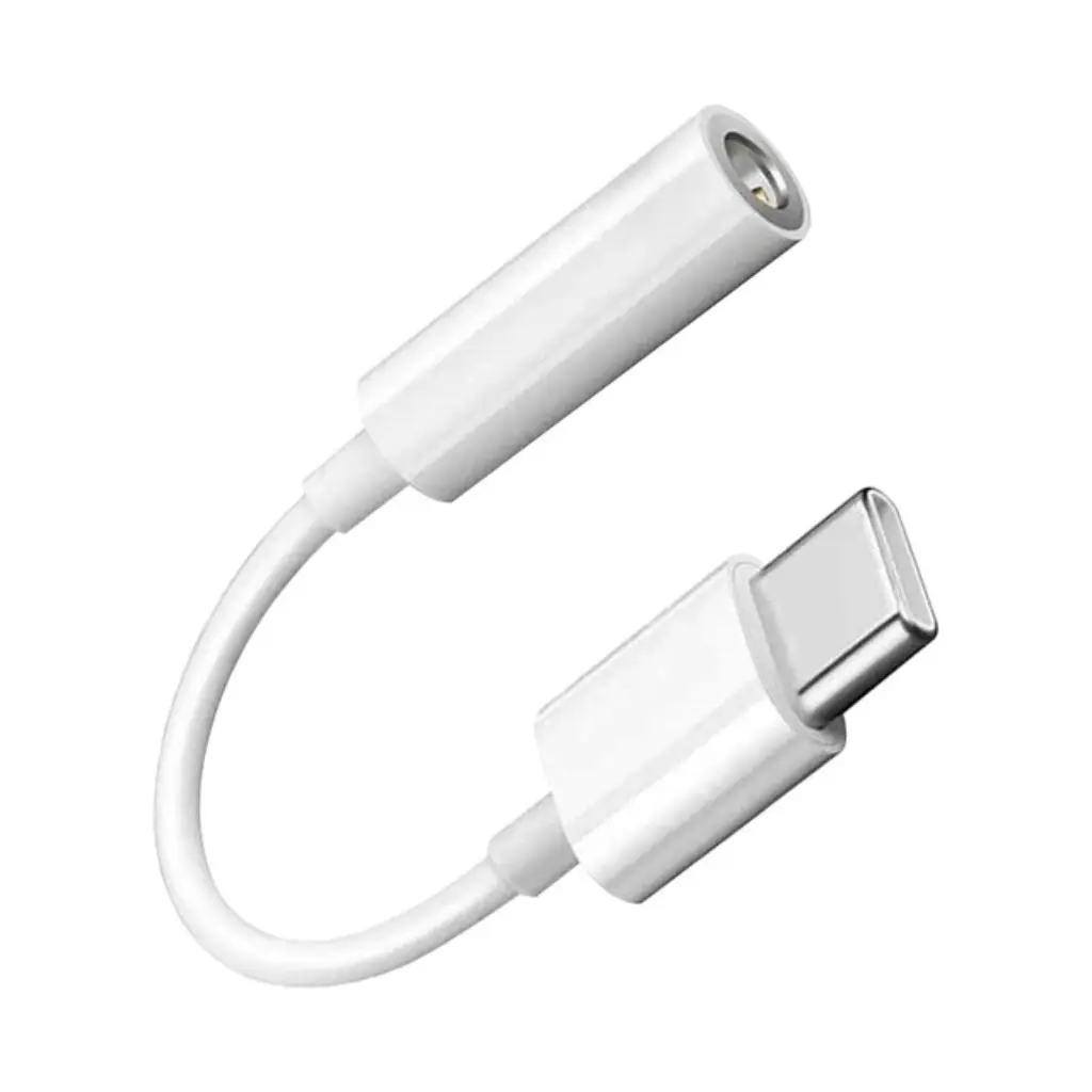 Kabel adaptor Earphone tipe-c, kabel adaptor Earphone tipe-c ke 3.5mm, kabel konverter Jack Audio Headphone, harga pabrik untuk Samsung Google Oneplus