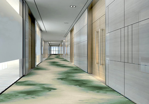 Tapis de salon personnalisés Think and Soft Flooring de luxe imprimés en nylon 3D pour le couloir de l'hôtel, tapis mur à mur - Product Image 4