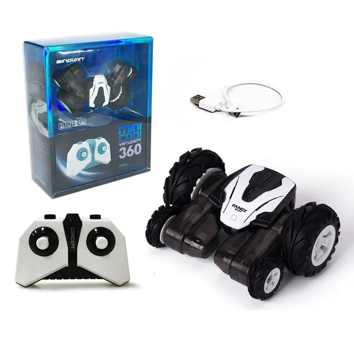 2.4GHz 1/64 Scale Stunt RC Car New product mini rc remote control 2.4G metal high speed car toy with light