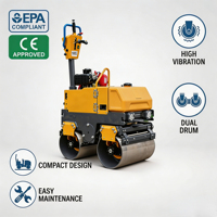 Compacteur routier vibrant à double tambour en acier, hydraulique intégral, autoporté, pour asphalte, à vendre