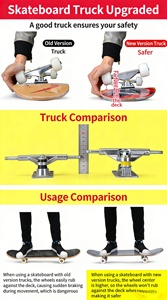 Planche de skateboard Ruidongle en érable à double courbure <span class=keywords><strong>tout</strong></span>-<span class=keywords><strong>terrain</strong></span> avec roues silencieuses en PU pour adultes - Vente en gros - Product Image 6