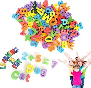 271 Piezas, Juego de Alfabeto Magnético ABC en Inglés, con Tablero Magnético, Juego de Ortografía para Niños, Juguete Educativo en Inglés - Product Image 3