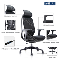 Chaise de bureau ergonomique avec repose-pieds et appui-tête, chaise de bureau pivotante de loisirs, chaise de bureau en maille pour personnes de grande taille