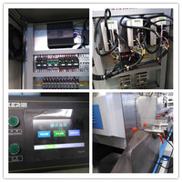 Scie à onglets automatique à double tête à angle variable PARKER UPVC en acier inoxydable et aluminium, moteur CNC 6,8 kW 380 V, pour la fabrication de fenêtres