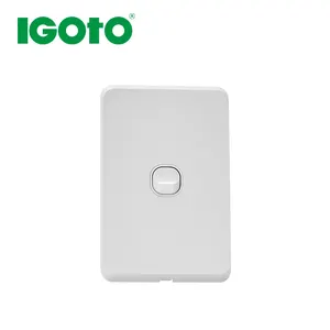 IGOTO China factory light switch SAA standard horizontal 10A 1G single PowerPoint vertical electric switch