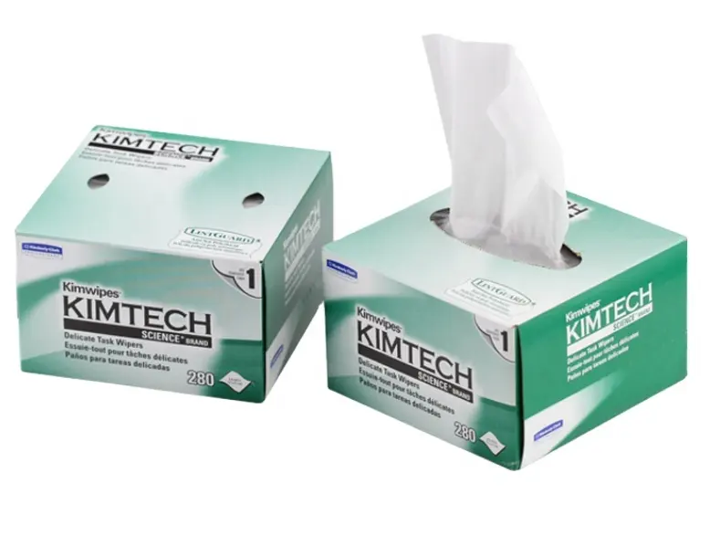 Ventes directes du fabricant KIMTECH lingettes sans poussière kimberly clark nettoyage kimwipes en papier optique