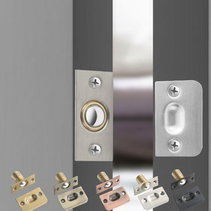 Cerradura de Puerta de Acero Inoxidable Ajustable, Cierre Oculto de Cobre Puro con Resorte, Diseño Minimalista Antiruido para Puerta de Madera - Product Image 1