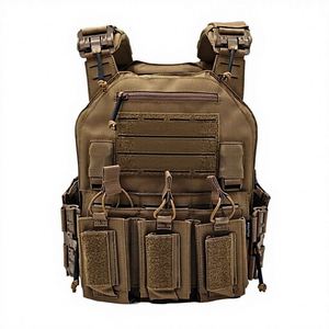 Chaleco Táctico de Exterior Factory Crusader 2.0 en Mezclilla con Diseño MOLLE, Hebillas de Liberación Rápida, Laterales Ajustables y Forro de Poliéster - Product Image 1