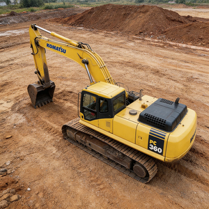 Excavadora de cadenas Komatsu PC360 usada, en estado original, pocas horas de trabajo, rentable, con abundantes repuestos en stock. - Product Image 3