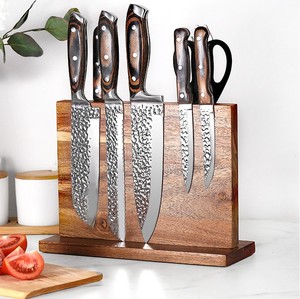Porte-<span class=keywords><strong>couteau</strong></span> magnétique Double face en bois, support de rangement pour couteaux de cuisine, porte-outils magnétique - Product Image 2