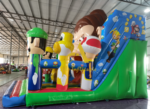 สวนสนุกเป่าลมขนาดใหญ่สำหรับเด็กในบ้านสำหรับกระโดดได้ตัวละครการ์ตูนมาริโอ - Product Image 2