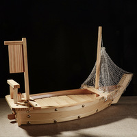 Bateau à sushi en bois de bambou naturel avec logo personnalisé, 150 cm, pour restaurant de fruits de mer, certifié LFGB, OEM, ODM, vente en gros
