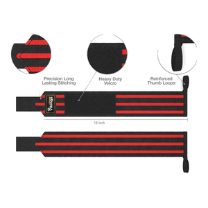 Estabilizador de muñeca de nailon Premium Fuerza de agarre súper pesado Muñequeras elásticas Soporte de muñeca Premium - Product Image 3