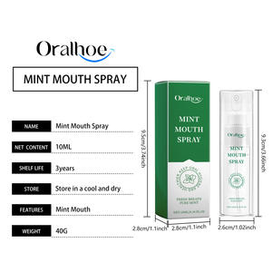 Spray Bucal Herbal de Menta, Spray Oral Antibacteriano Natural para un <span class=keywords><strong>Aliento</strong></span> Fresco Instantáneo, Cuidado Bucal de Larga Duración, Unisex, OEM - Product Image 6