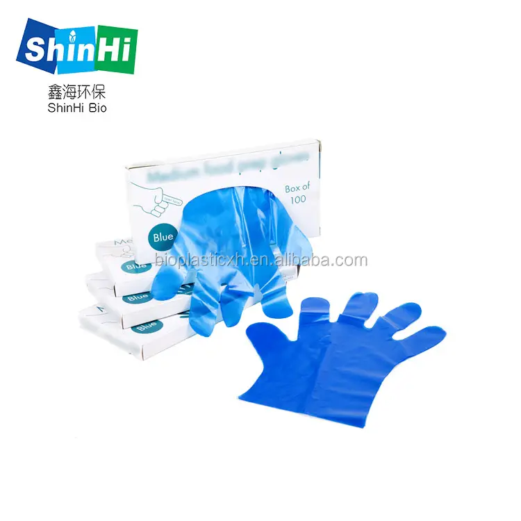 Offres Spéciales gants PE jetables compostables en plastique de qualité alimentaire emballés individuellement