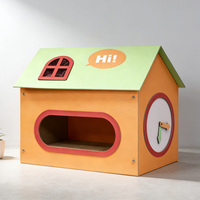 Maison de voyage pour chat en carton, personnalisée, écologique, durable, moderne, multifonctionnelle, portable, jouets interactifs pour chats d'intérieur