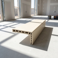 Pièces de porte WPC chinoises pour l'industrie, architrave et cadre de porte composite intégral, étanche et résistant à l'humidité, pour usage domestique