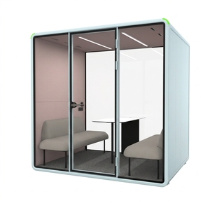 Cabine de confidentialité acoustique pour 4 personnes, idéale pour les projets de bureau - Product Image 2