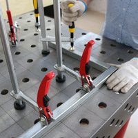 Pinces en F à insert en acier avec barre à cliquet Pince à levier de table métrique pour accessoires d'outils de soudage et de travail du bois