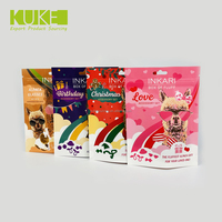 500g 1kg 2kg pochette debout biodégradable personnalisée sac Kraft à fermeture éclair chat chien sac d'emballage alimentaire pour animaux de compagnie