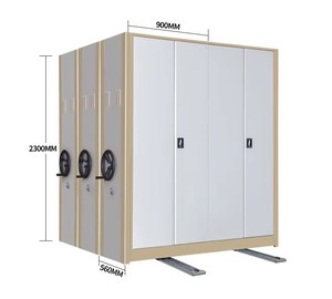 Compacteur de dossiers de bureau, grande capacité, en métal, armoire mobile en acier, compacteur de classement en vrac, rayonnage pour <span class=keywords><strong>bibliothèque</strong></span> - Product Image 3