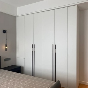 Modern Home Minimalist Adjustable Wooden Walk-In Closet <b>Bedroom</b> Wardrobe Wall <b>Cabinet</b> for Villa & Hotel Use - Product Image 5