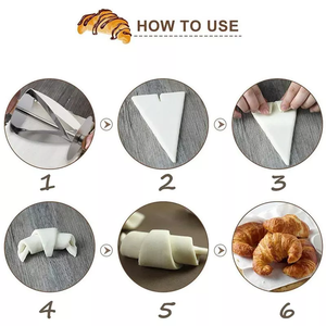 Baking Accessories High Quality Stainless Steel Baked Croissant <b>Cutter</b> Roller Croissant <b>Bread</b> <b>Cutter</b> - Product Image 6