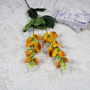 Lanterne de lotus artificielle imprimée en 3D, arrangement floral suspendu, fleurs de mariage, décoration de fond de lieu, ameublement doux pour la maison - Product Image 1