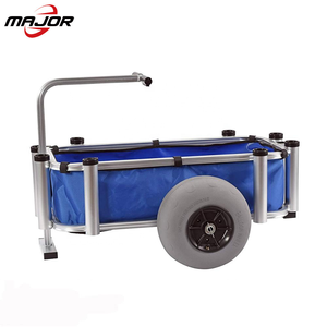 รถเข็นล้อบอลลูนอลูมิเนียมขนาด 12 นิ้วแบบพกพาสำหรับตกปลาและชายหาด - Product Image 6