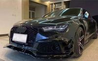 Nouvel ensemble d'accessoires automobiles A7 11-14, mise à niveau 16-18 RS7, pare-chocs, spoiler, calandre en plastique ABS, kit carrosserie pour AUDI avec lampe