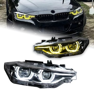 Phare avant <span class=keywords><strong>LED</strong></span> complet LUFENG pour BMW Série 3 F30 F35, feux de croisement, feux de route, clignotants, feux de jour, <span class=keywords><strong>LED</strong></span> jaune et blanc - Product Image 2