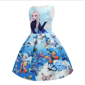 Hot Sale European & American style <span class=keywords><strong>frozen</strong></span> sleeveless baby girl dresses - Product Image 2