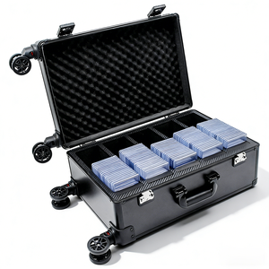 Étui de <span class=keywords><strong>transport</strong></span> robuste en aluminium de 20 pouces à 5 compartiments pour cartes gradées, compatible <span class=keywords><strong>avion</strong></span>, avec roulettes pivotantes détachables, support OEM - Product Image 4