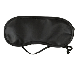 Masque de sommeil occultant noir en éponge polyester douce à 4 couches pour le sommeil et les voyages - Product Image 1