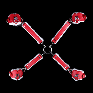 Ensemble de luxe en cuir BDSM avec intérieur en fourrure, qualité garantie, 7 pièces, sangles en cuir pour le corps, jouets sexuels pour adultes, bondage, accepte les commandes OEM - Product Image 6