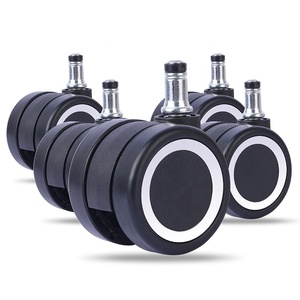 60mm Roller Blade Rubber Nylon Casters Universal Wheels For Bar Stool <b>Computer</b> Chair Kitchen Bedroom Furniture <b>Accessories</b> - Product Image 1
