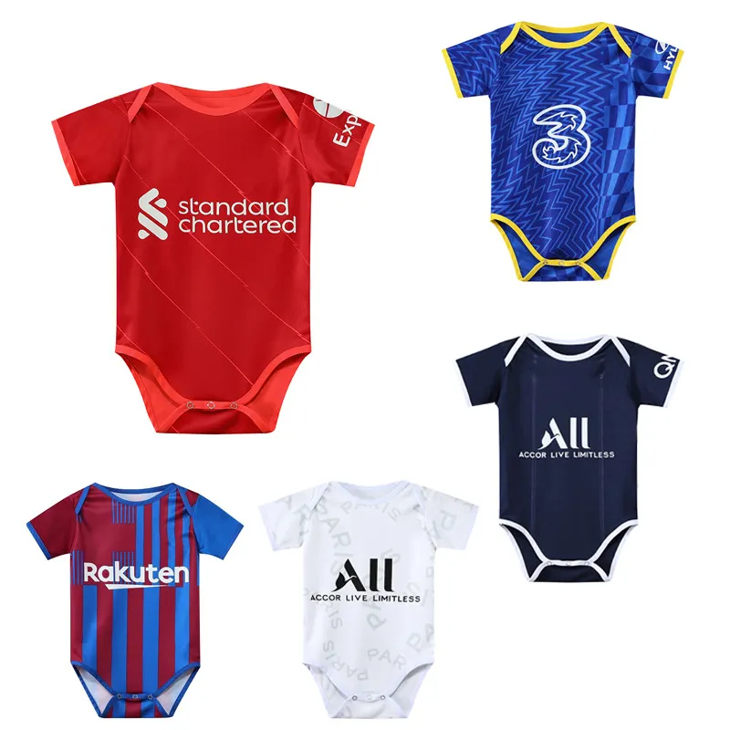 Benutzer definierte 2324 New Season Quick Dry Jersey Fußball hemd Baby Kleidung Uniform Sublimation Retro Fußball Trikot Set Baby Fußball tragen