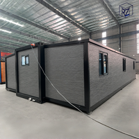 Maison préfabriquée moderne en conteneur de 20 pieds, extensible, avec fenêtres à double vitrage et salle de bain intégrée Ray-Zen