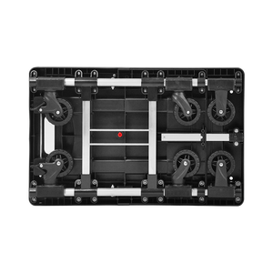 Carro plegable <span class=keywords><strong>uni</strong></span>-silencioso de 150kgs, camión de mano de cubierta estirable, carro utilitario portátil de 330lbs con 6 ruedas, - Product Image 4