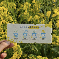 Étiquettes suspendues en papier semence personnalisées pour le marketing de marque durable Forest Deer, étiquettes vêtements imprimées sur mesure, étiquettes de vêtements écologiques