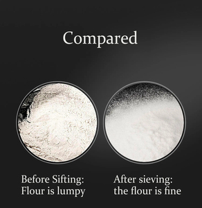 BAKEST ตะแกรงร่อนแป้งแบบกลม40เมชสแตนเลสตะแกรงร่อนแป้งสำหรับอบเค้ก - Product Image 5